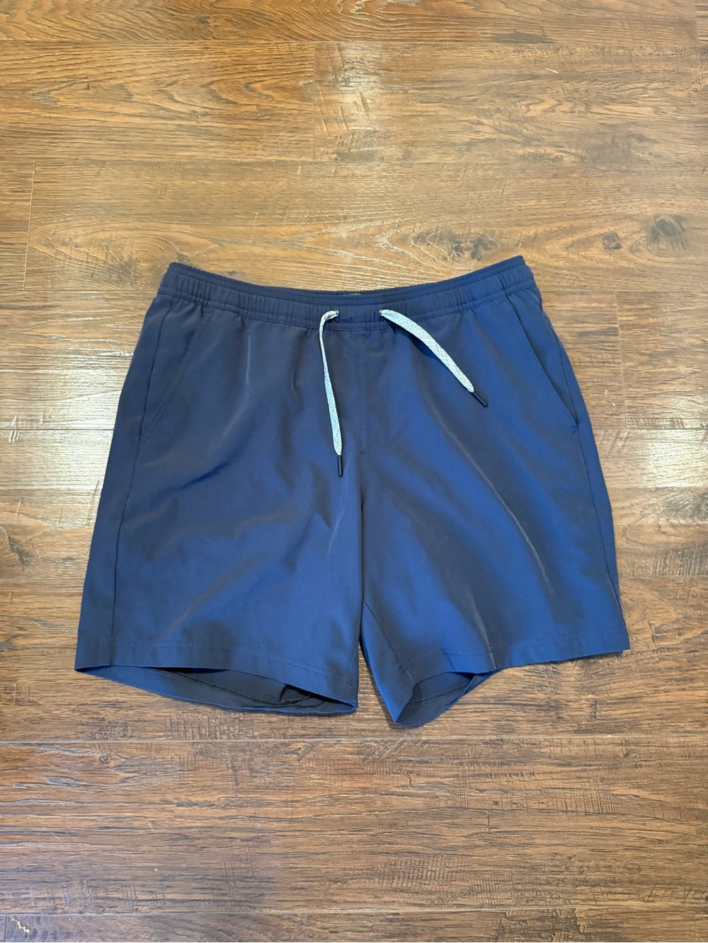 FLX Men's Navy Athletic Shorts With Compression Shorts